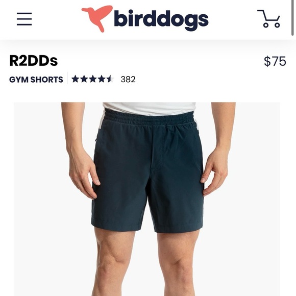 Birddogs Blue Athletic R2DD Shorts Lightweight Comfort - Picture 2 of 12